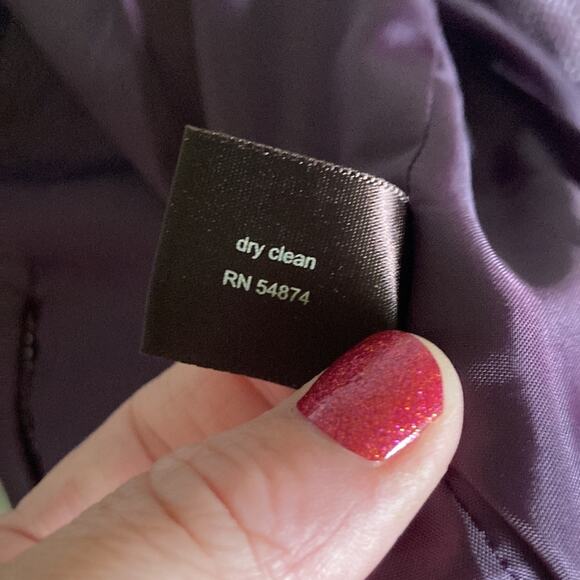 The Limited Purple Cap Sleeve Blazer, Size XS - Picture 10 of 10